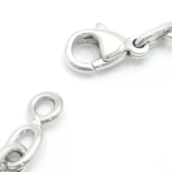 Auth Cartier Rhodium Finish Double C Key Ring Bag Charm T1220157 Silver #W401011 - Picture 5 of 9